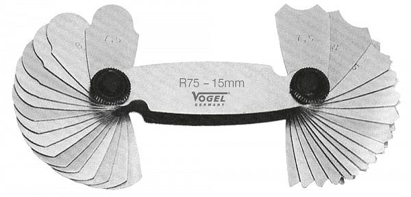 Vogel Germany radiestencil, rostskyddad, 7,5 - 15,0 mm, 32 ark, 472116