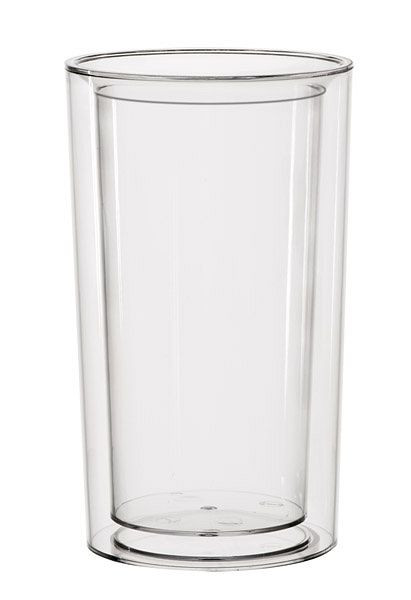 APS flaskkylare -PURE-, Ø 13,5 / 10,5 cm, höjd: 23 cm, SAN, kristallklar, dubbelväggig, 36063