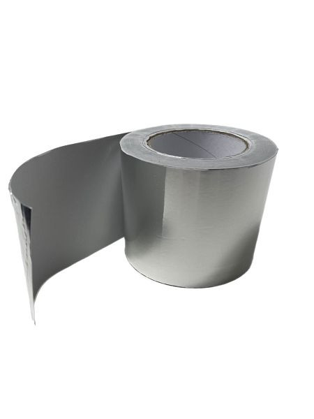 VaGo-Tools aluminiumtejp aluminium tejp självhäftande tejp 100mmx50m isolering 1 rulle, PU: 50m, 370-100-50x1_tv
