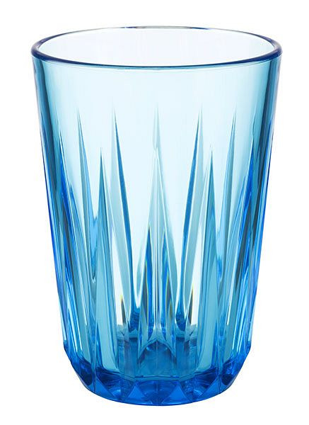 APS drickskopp -CRYSTAL-, Ø 7 cm, höjd: 9,5 cm, Tritan, blå, 0,15 liter, förpackning: 48 st, 10513