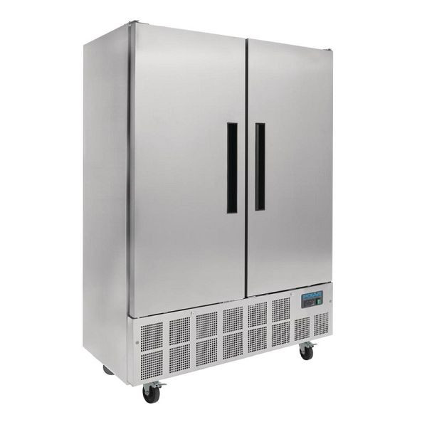 Polar Slimline kylskåp rostfritt stål 960L, GD879
