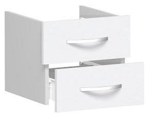 geramöbel lådinsats för skåpinsats 400 mm, för 2:a, 3:e eller 4:e foldhöjd, ej låsbar, 1 mapphöjd, vit, S-341700-W