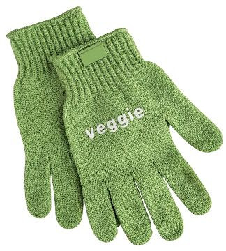 Contacto grönsaksrengöringshandske, grön för grönsaker VEGGIE, förpackning: par, 6537/006