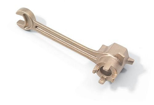 DENIOS universalrörnyckel i mässing, för spränghål och som öppningsnyckel, 210-012