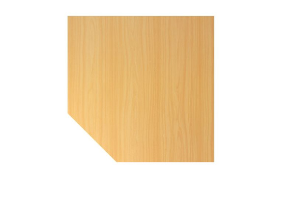 Hammerbacher länkplatta QT12, 120 x 120 cm, tallrik: bok, 25 mm tjock, fyrkantig form med fasade hörn, stödfot i grafit, VQT12/6/G