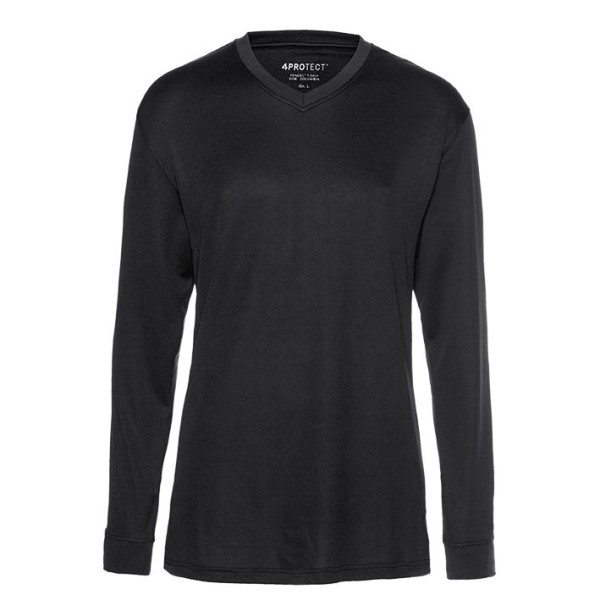 4PROTECT UV-skydd långärmad skjorta AUSTIN, svart, storlek: XS, 10-pack, 3342-XS