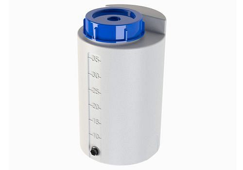 DENIOS förvarings- och doseringsbehållare av polyeten (PE), 35 liter, naturligt transparent, 270-475