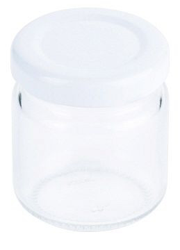 Contacto syltburk 50 ml med vitt lock, i en bricka, förpackning om 8, 2740/050
