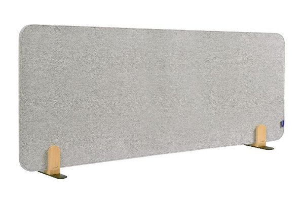 Legamaster ELEMENTS akustisk bordsvägg 60x160cm lugn grå inkl 2 fästen, 7-209832