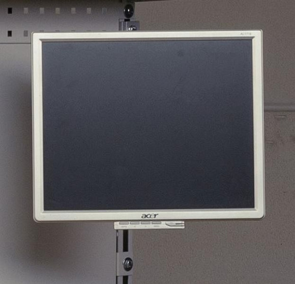 KLW &quot;Telescope&quot; TFT/LCD-monitor väggfäste av aluminium, silverfärgad, VESA-fäste (upp till 100 x 100 mm), ABS-SA2-MTSW-01