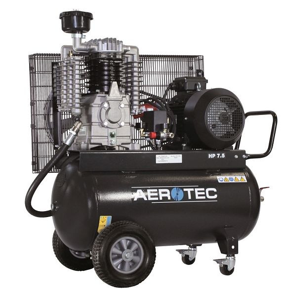 AEROTEC industrikolvkompressor tryckluft 400V oljesmord, 690 l/min, mobil, 2-stegs, 2010190