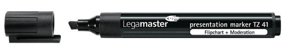 Legamaster TZ41 presentationsmarkör svart, PU: 10 delar, 7-155001