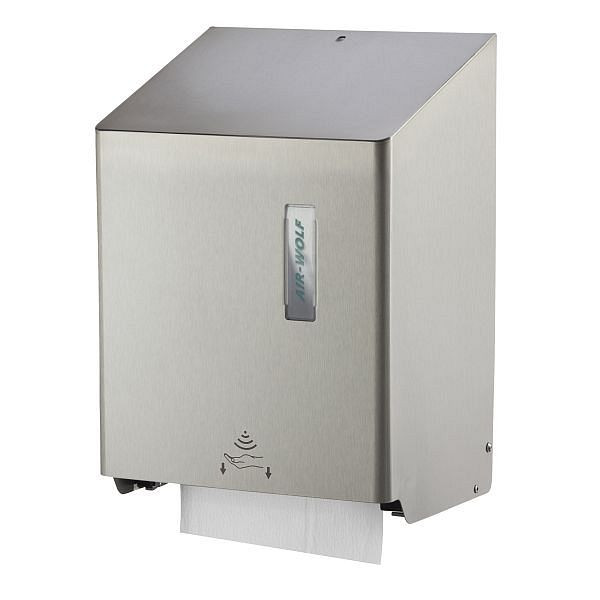 Air Wolf automatisk handduksautomat, Omega-serien, H x B x D: 406 x 278 x 211 mm, belagt rostfritt stål, 29-024