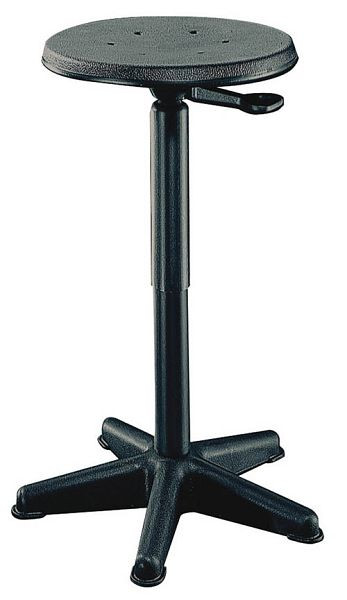 Bedrunka+Hirth arbetspall, PU svart, sitthöjd 440 - 630 mm, 05.96.36