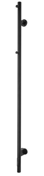TVS elektrisk handduksradiator ELDO 1, svart, med timer, 1400 x 60 mm, ELDO1-SO