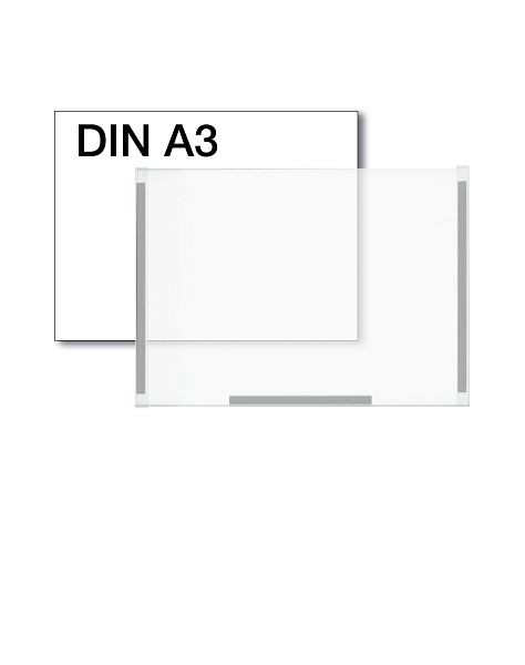 Kerkmann affischficka DIN A3, B 297 x D 3 x H 420 mm, transparent, 44694300