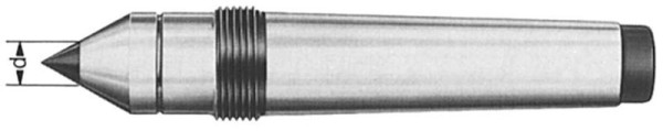 MACK fast mittpunkt med hårdmetallskär med utdragsgänga DIN 807, MK 2, 03-526
