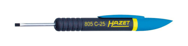 Hazet Clip-skruvmejsel, slitsad profil, 0,4 x 2,5 mm, 805C-25