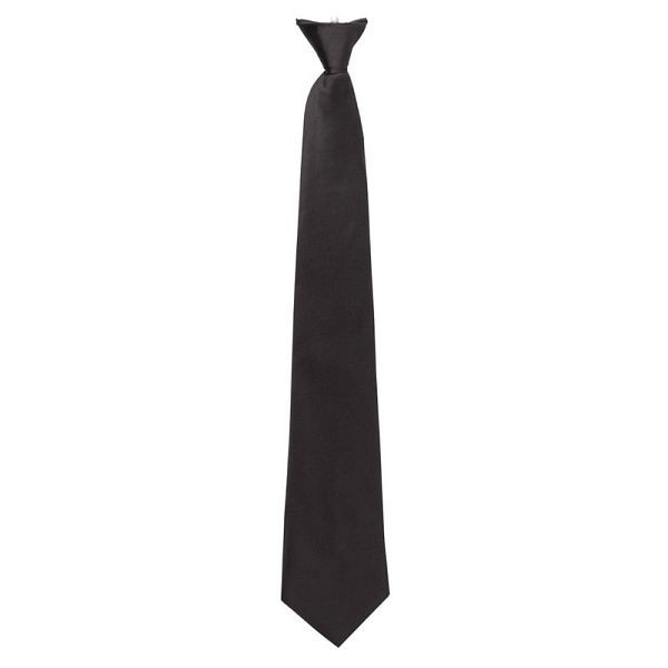 Whites Chefs Clothing Black Clip-on Tie, A724