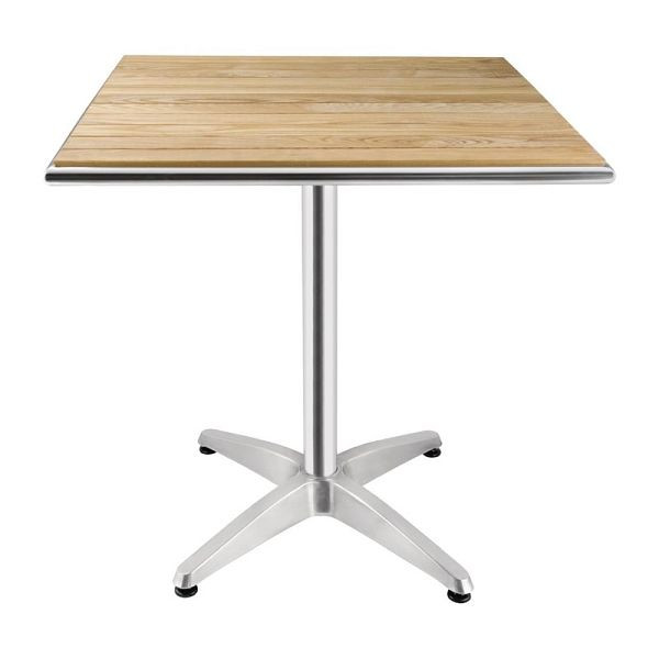 Bolero fyrkantigt bord ask trä 1 ben 70cm, CG835