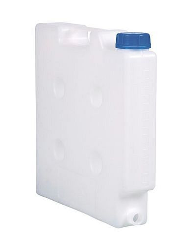 DENIOS utrymmesbesparande behållare, 5 liters volym, med gängad anslutning, 164-203