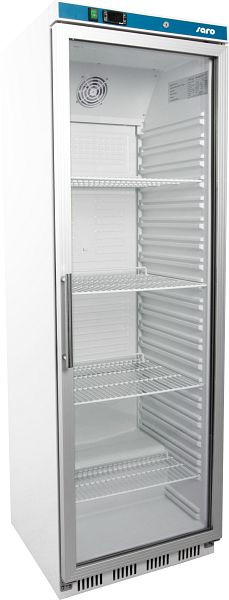 Saro förvaringskylskåp med glasdörr - vit modell HK 400 GD, 323-4035