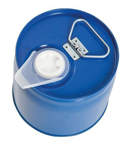 DENIOS säkerhetskombinationsbehållare av stål, med PE innerblåsa, 6 liter, blå, 217-945