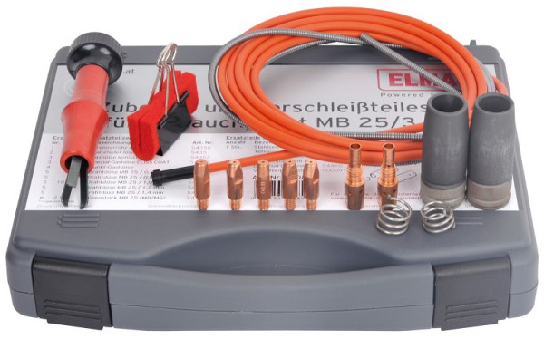 ELMAG tillbehörs- och slitdelarsats för slangpaket MB 25/3m/1,0mm för EUROMIG-serien, 00089