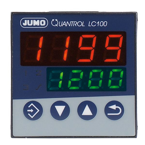 JUMO compact controller, format 48x48 mm, AC 110 till 240 V, antal kontakter som normalt öppna kontakter: 1, en reläutgång, 00605304