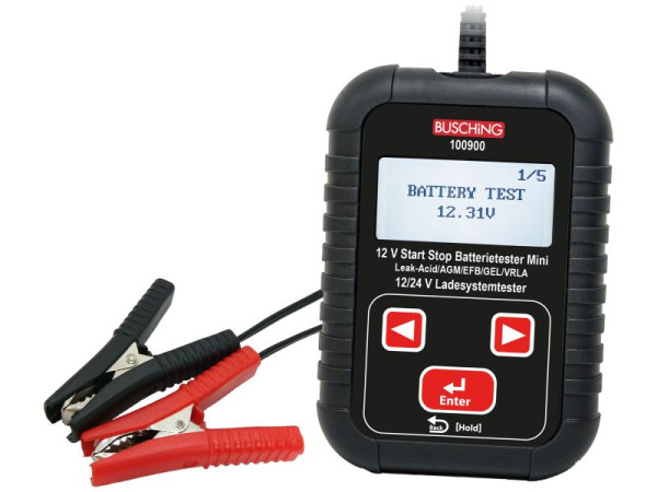 Busching StartStop batteri/laddningssystem testare "Mini", batteri 12V/Ladesys.12/24V, 100900