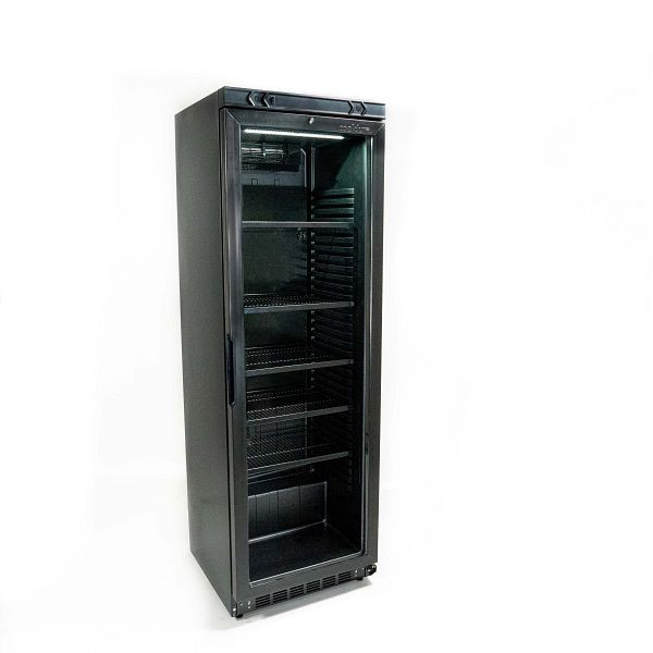 Cooldura kylskåp LED - 380 liter, svart, S3BC-I Svart
