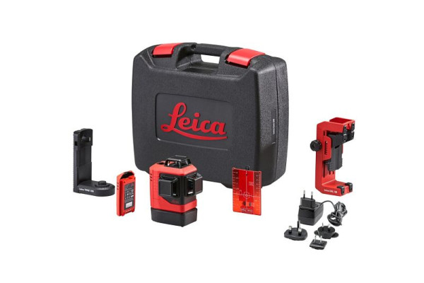 Leica Lino L6R-1 självnivellerande 3x360° linjelaserröd, Li-ion batteri, 912969
