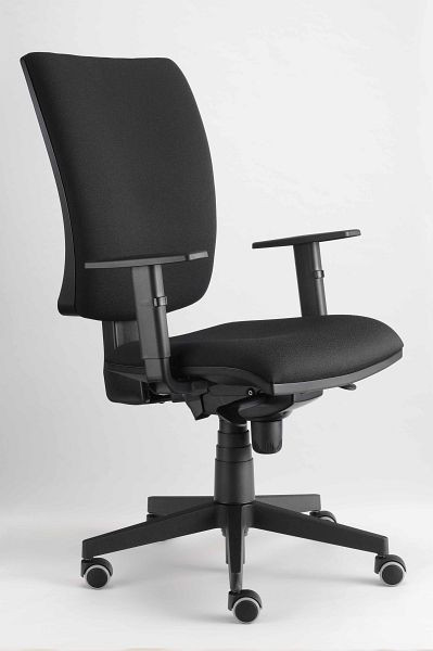 Hammerbacher kontorsstol Solid 1 svart, höjd 106-119 cm, sittbredd 55 cm, VSDS1/D