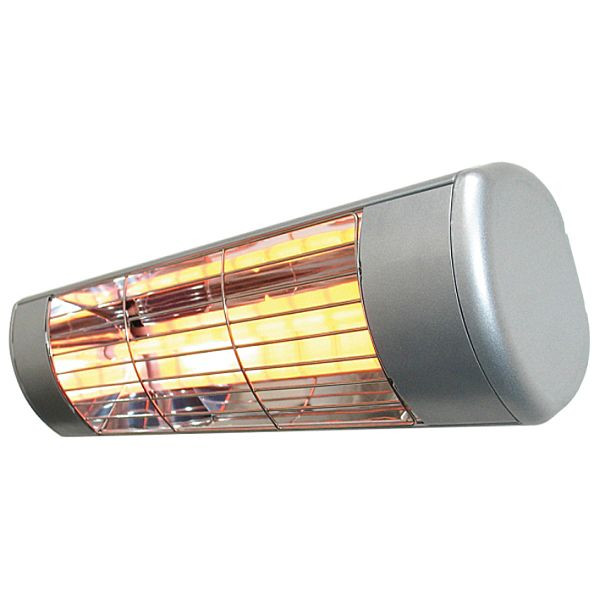 Schultze IR-radiator HWP2-S 1500 infraröd värmeradiator, 1500W 230V, IP55, silver, HWP2-S