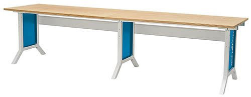 Bedrunka+Hirth Workline arbetsbord, höj- och sänkbart, med klämma, 3000x750x735 - 1100 mm, 07.30.15A