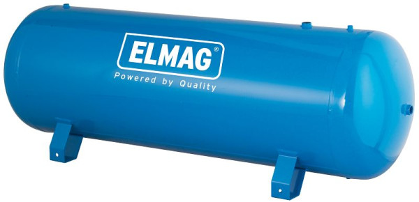 ELMAG tryckluftstank liggande, 11 bar, EURO L 500 CE, inklusive tryckmätare och säkerhetsventil, 10153