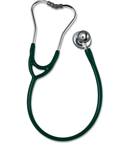 ERKA stetoskop för vuxna med mjuka öronbitar, 2 membransidor (konvext membran), tvåkanaligt rör Finesse², färg: mörkgrön, 535.00055