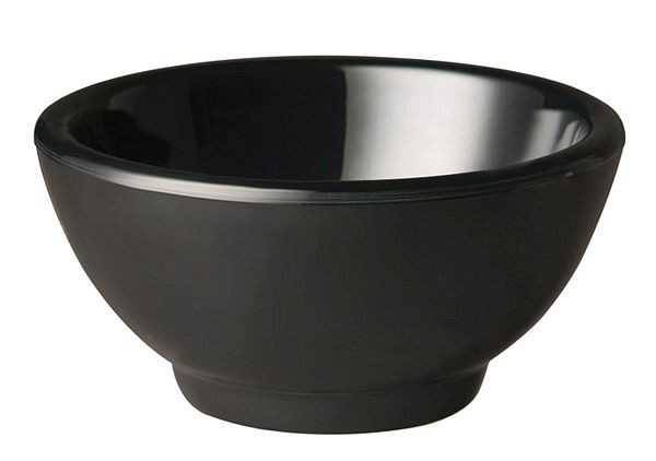 APS skål -PURE- rund, Ø 5,5 cm, höjd: 4 cm, melamin, svart, 0,02 liter, 83451