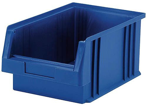 Bedrunka+Hirth plastförvaringslåda, blå, mått i mm (BxDxH): 164 x 105 x 75, 25 st, 018500222