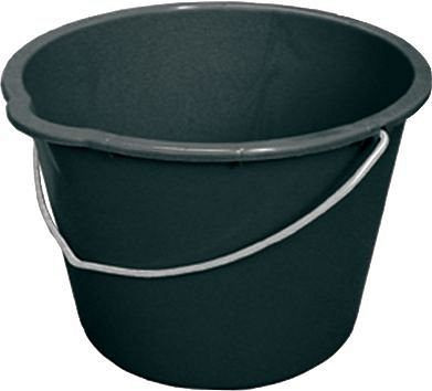 DENIOS plasthink tillverkad av återvunnen polyeten (PE), 12 liter, svart, PU: 10 st, 180-845