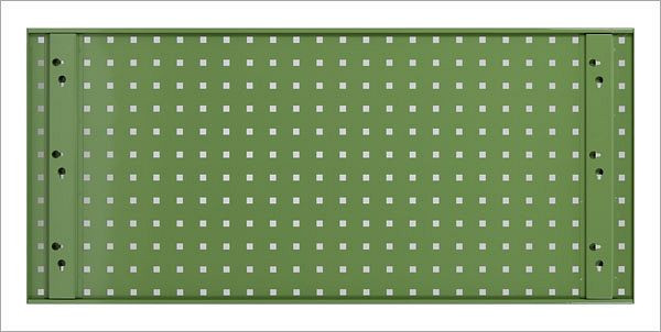 ADB perforerad platta, mått: 987x456mm, färg: grön, RAL 6011, 23007