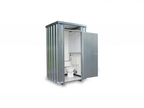 FLADAFI toalettlåda TB F2704, galvaniserad, monterad, med färskvattentank 160 L, 1 400 x 1 250 x 2 425 mm, F2704