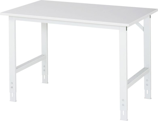 RAU Tom serie arbetsbord (6030) - höj- och sänkbar, melaminplatta, 1250x760-1080x800 mm, 06-625M80-12.12