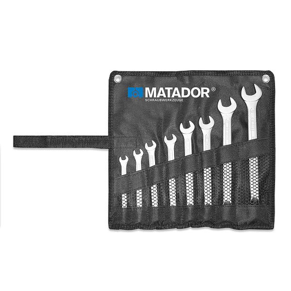 MATADOR spärrnyckelsats, 8 delar, 8 - 19 mm, 0183 9080