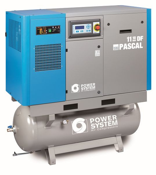 POWERSYSTEM IND skruvkompressorindustri med torktumlare, kraftsystem PASCAL 2.2 - 10 bar 270 L tank, 20140901