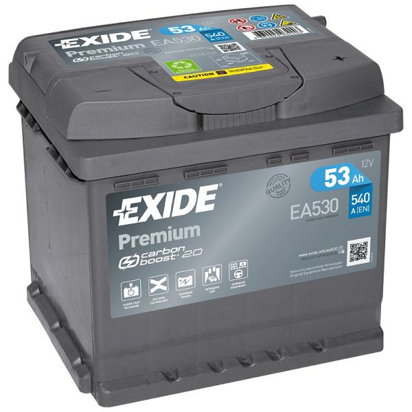EXIDE Premium EA 530 Pb startbatteri, 101 009 100 20