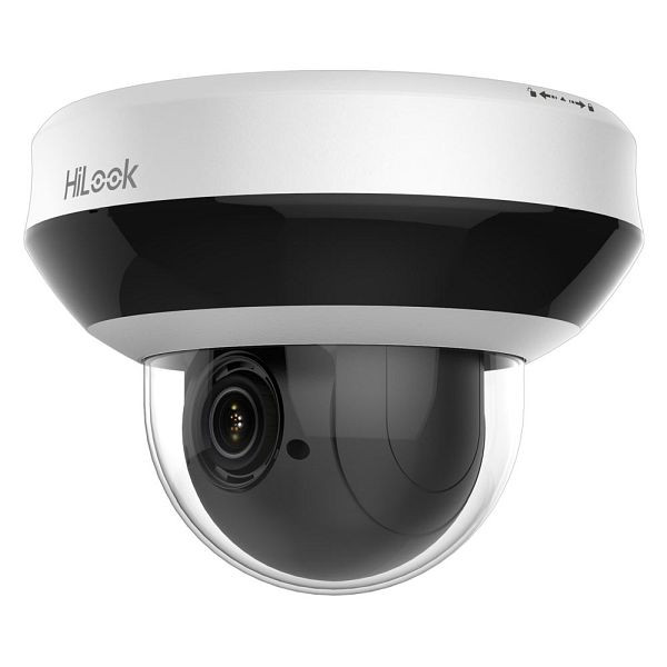 HiLook PTZ-N2404I-DE3 4MP Full HD PoE Mini PTZ-nätverk Väderbeständig övervakningskamera med 4x optisk zoom och 16x digital zoom, hln240