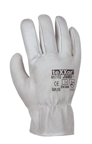 teXXor TOP handskar i nappaskinn "FAHRER", storlek: 10, förpackning: 120 par, 1153-10