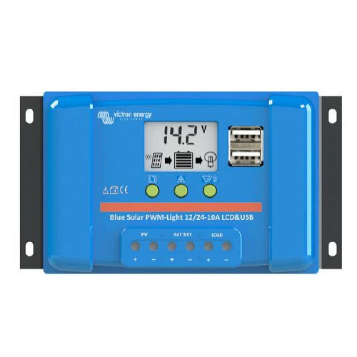 Victron Energy solcellsladdningsregulator BlueSolar PWM-LCD&USB 12/24V-20A, 321838