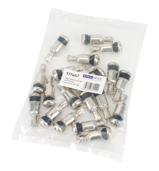 RepTools Basic däckventil metallventil, universal, 20 stycken, XXL-117467